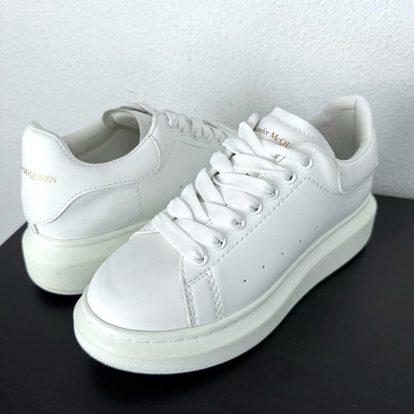 Alexander McQueen White Oversized Sneakers - Picture 1 of 16